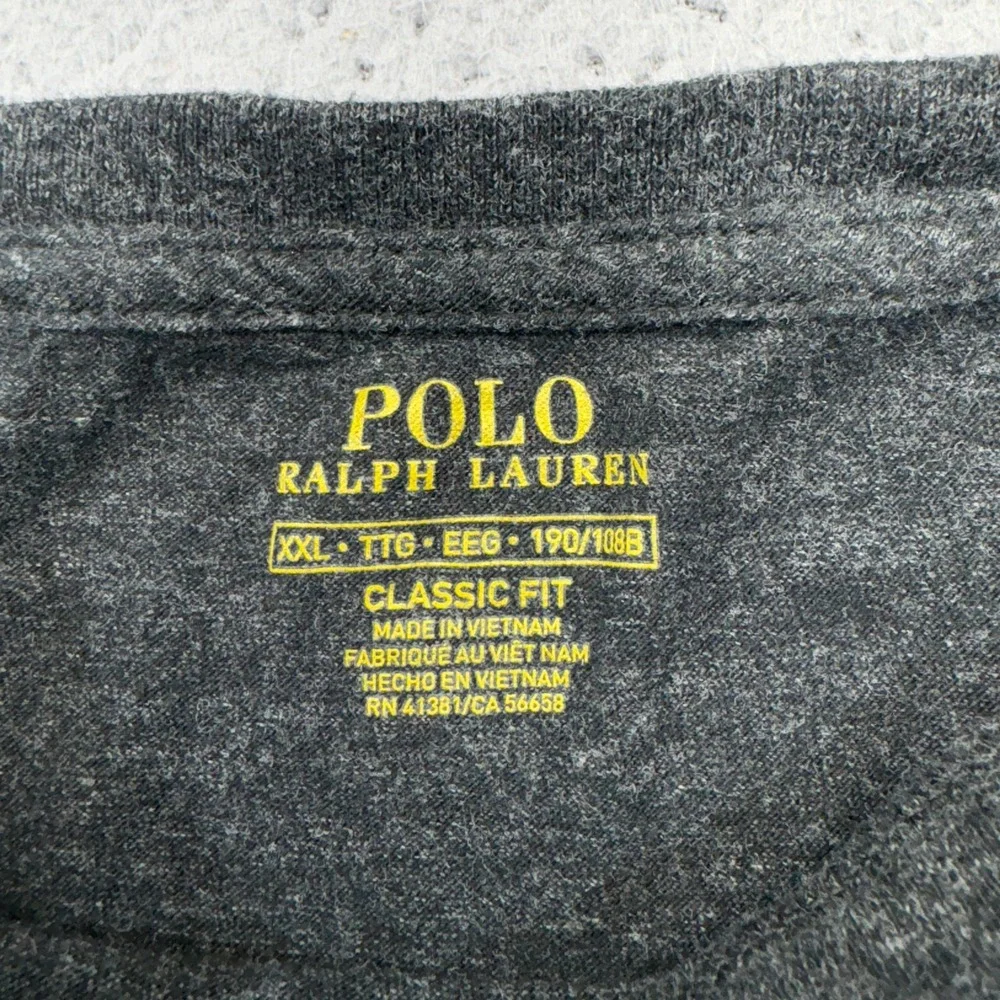 Polo Ralph Lauren Shirt Mens XXL Charcoal Gray Long Sleeve Classic Fit Pony